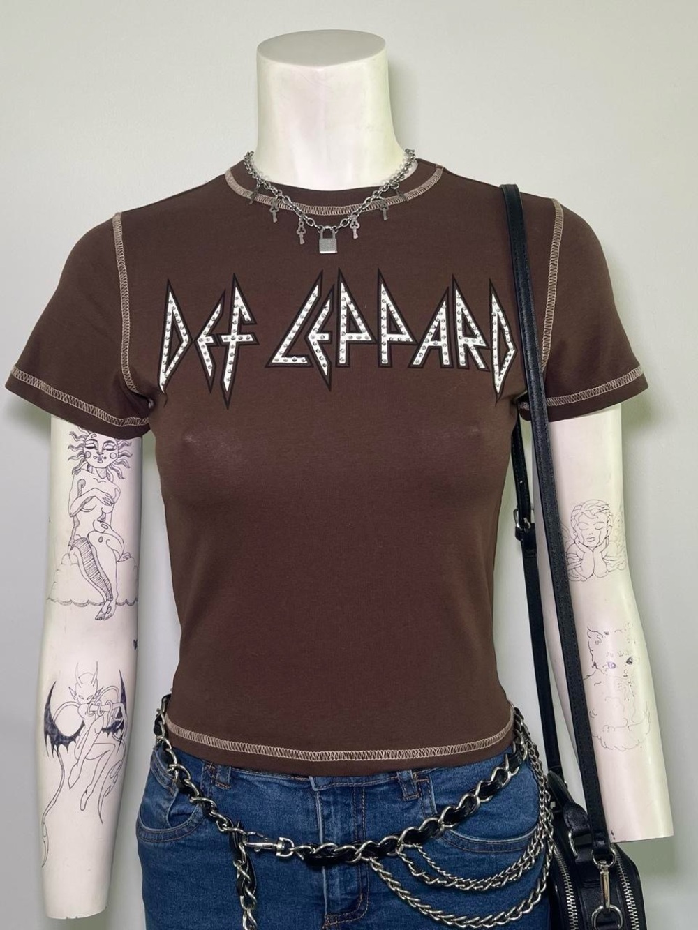 Def Leppard Bedazzled Baby Tee